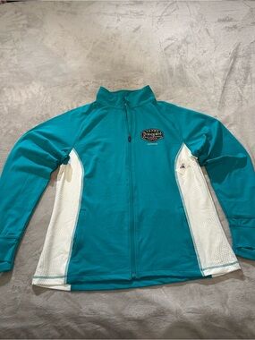 2024 Disneyland Half Marathon Weekend RunDisney Teal Zip Jacket Women XL